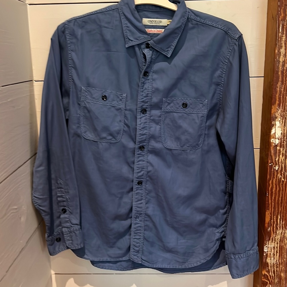 Blue work shirt